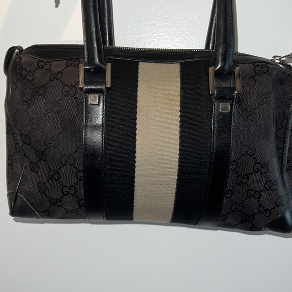 Authentic Gucci Shoulder Bag Navy Blue - Picture 6 of 6